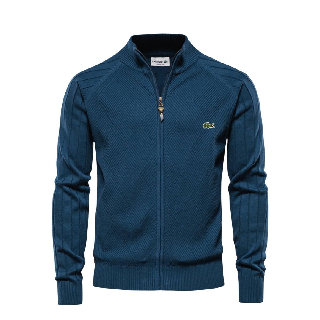 LC Strukturierter Herren-Reißverschluss-Pullover