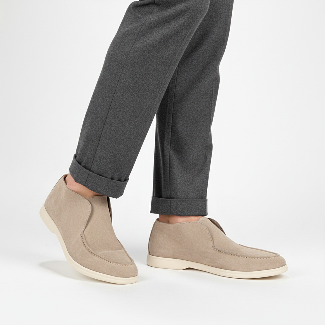 High-Top-Loafer aus Wildleder