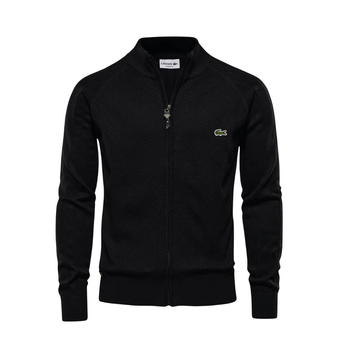 LC Strukturierter Herren-Reißverschluss-Pullover