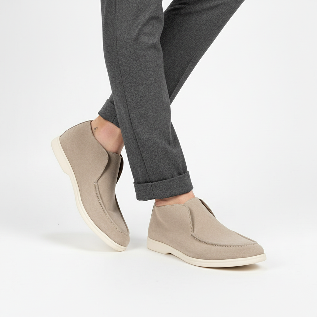 High-Top-Loafer aus Wildleder