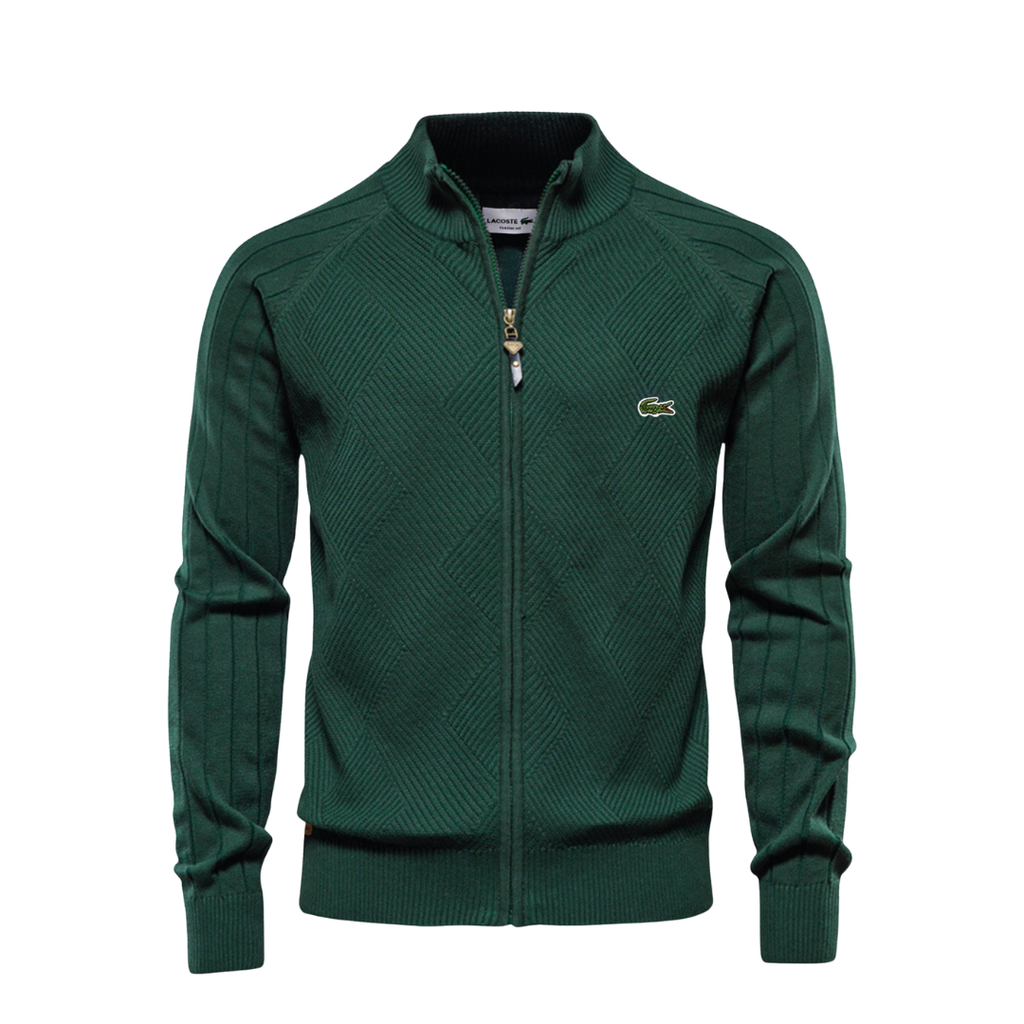 LC Strukturierter Herren-Reißverschluss-Pullover