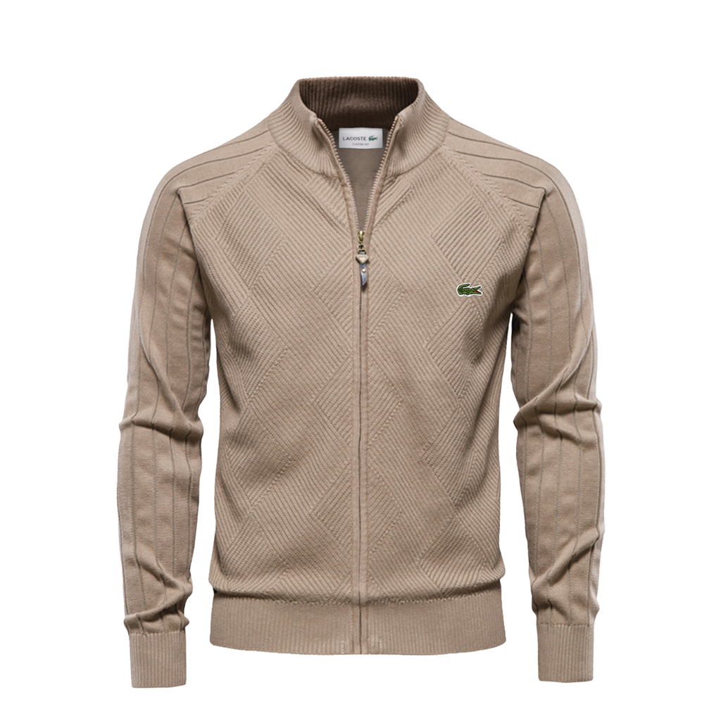 LC Strukturierter Herren-Reißverschluss-Pullover