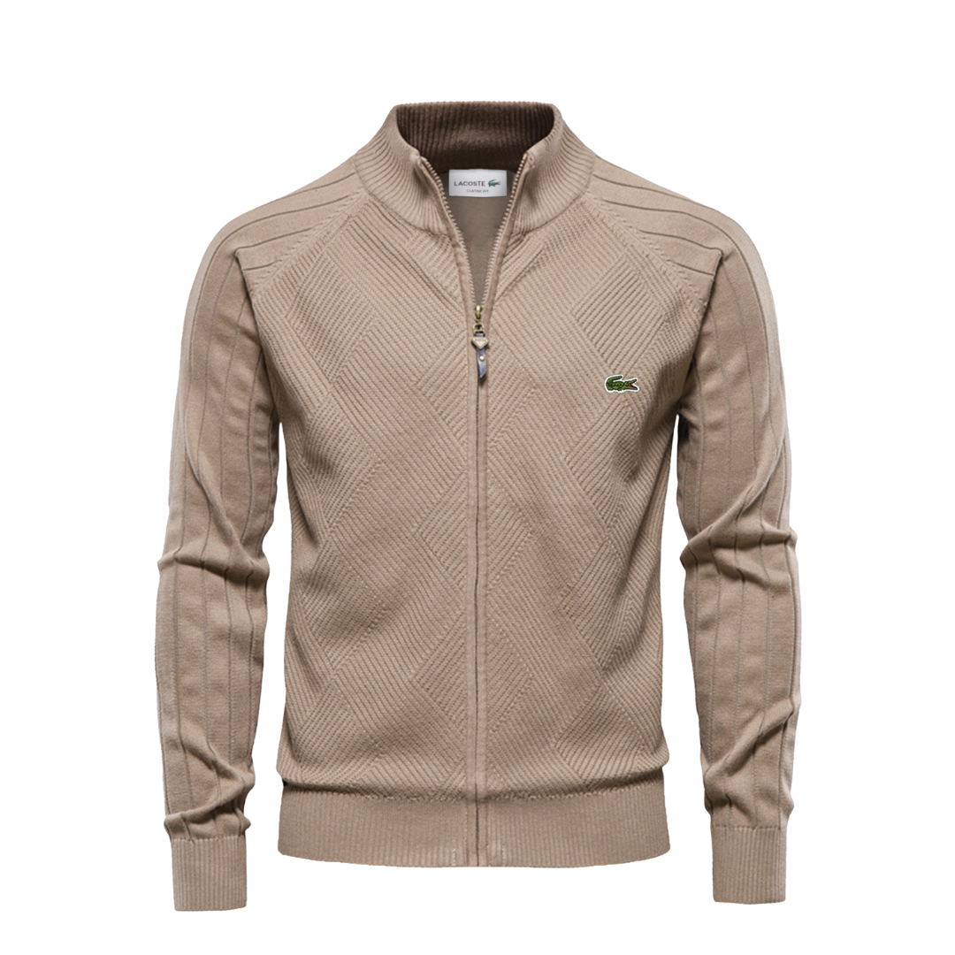 LC Strukturierter Herren-Reißverschluss-Pullover