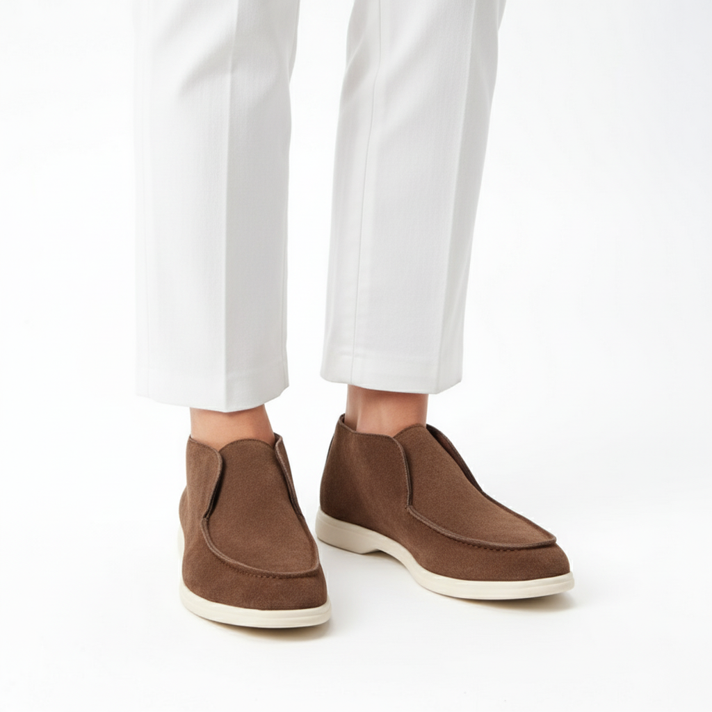 High-Top-Loafer aus Wildleder
