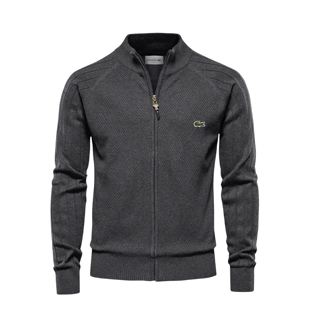 LC Strukturierter Herren-Reißverschluss-Pullover