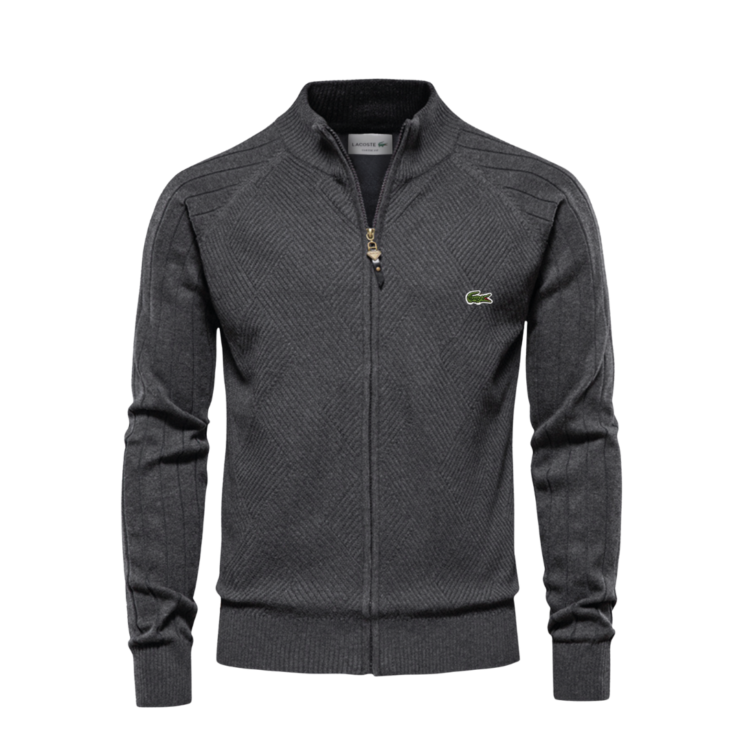 LC Strukturierter Herren-Reißverschluss-Pullover