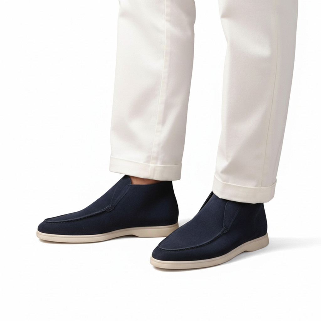 High-Top-Loafer aus Wildleder