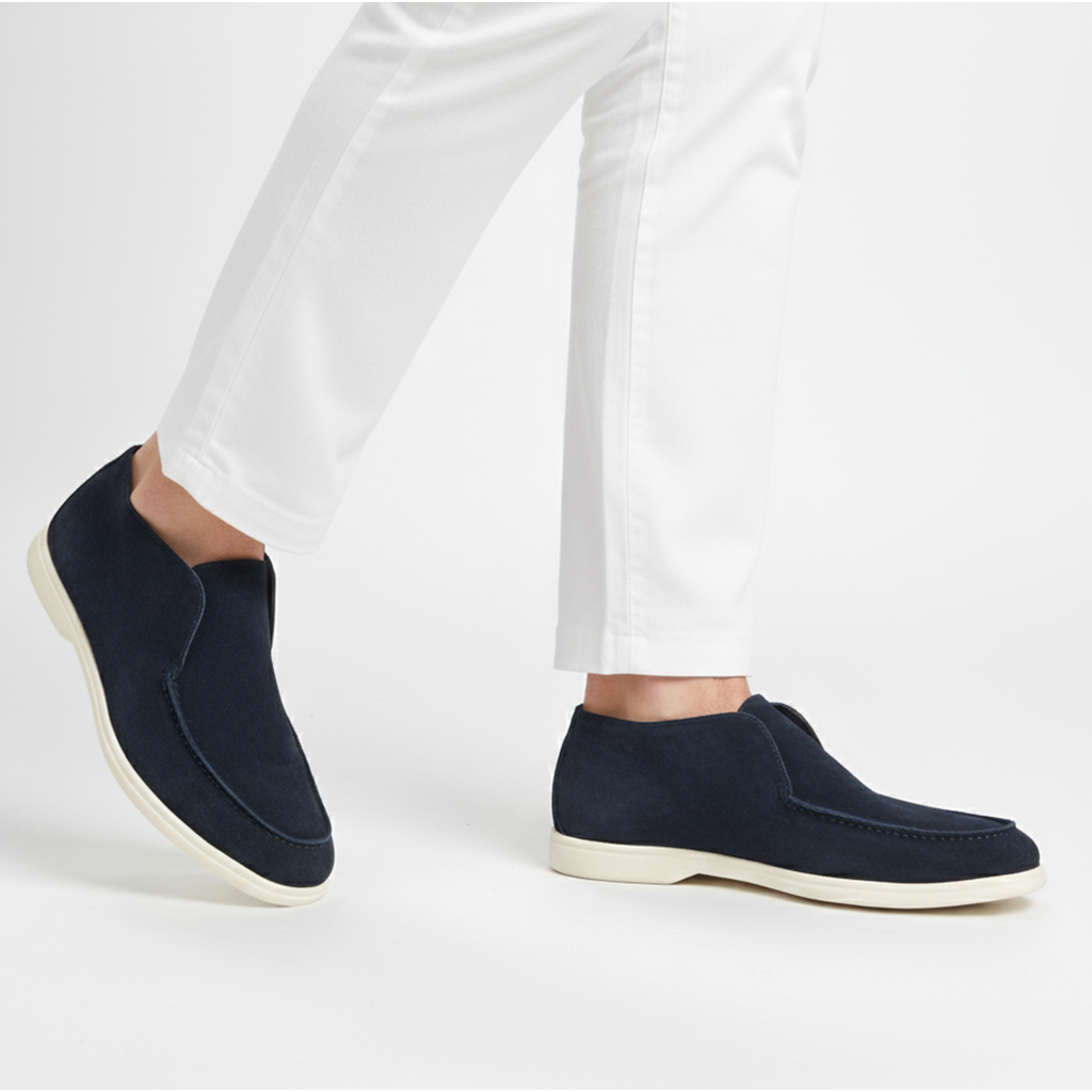 High-Top-Loafer aus Wildleder