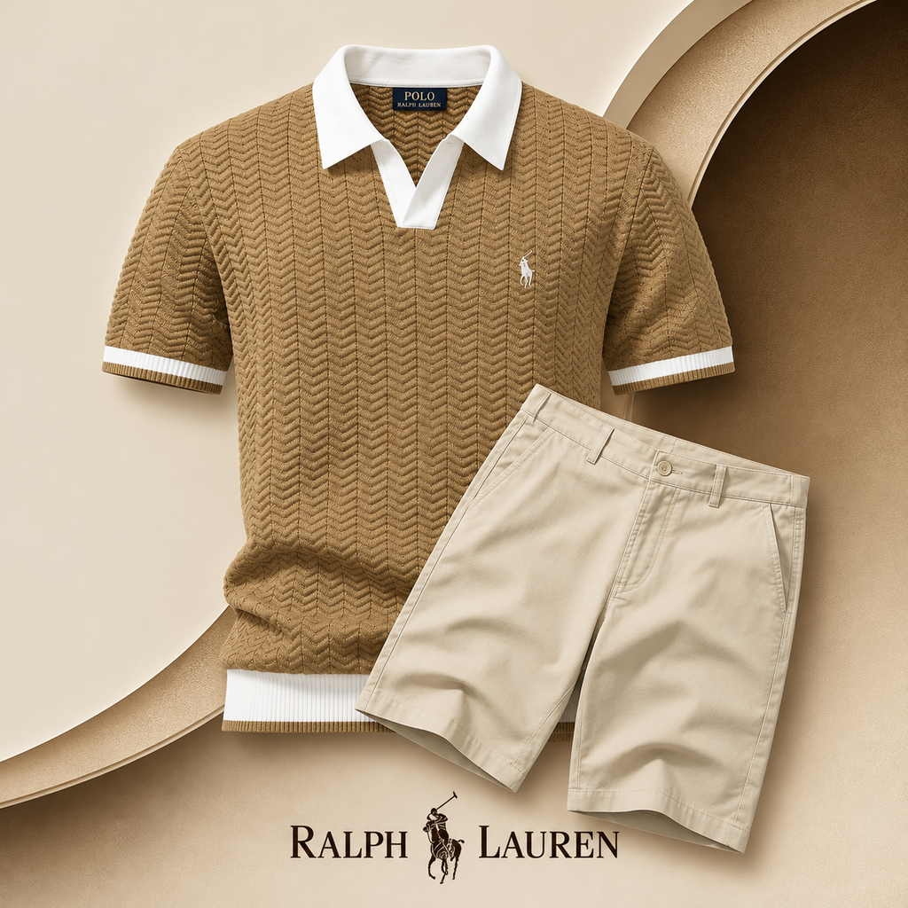 RL Old Money Polo Shirt + Shorts Set