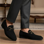 Minimalistischer Wildleder-Loafer Carvell Line