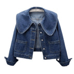 Constantino Sofia Denim Crop Coat