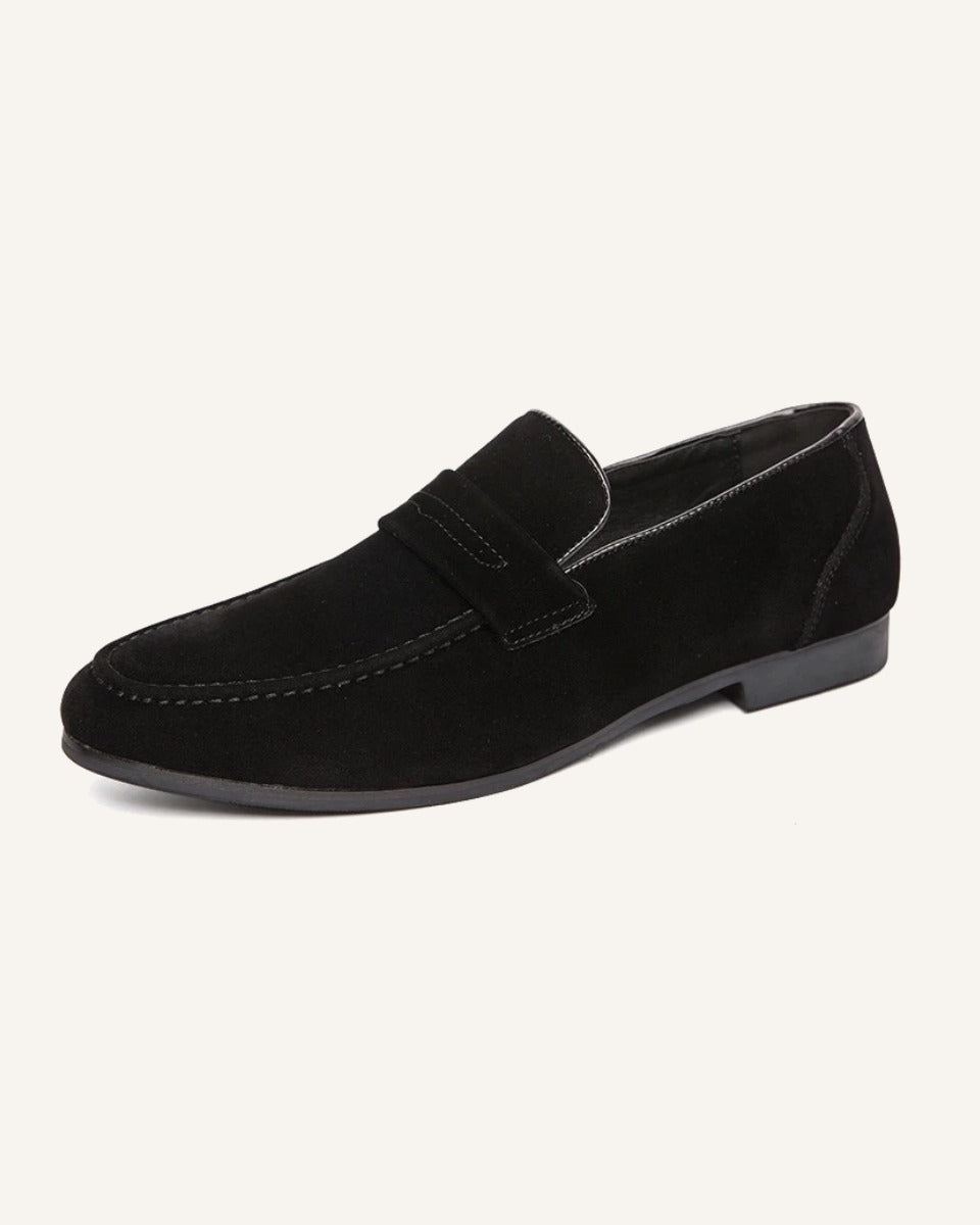 Mocassim Loafer Masculino de Camurça Piazzi preto