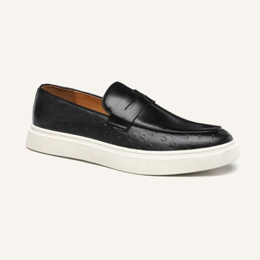 Mocassim de Couro Masculino Miliani preto