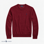 RL Mesh-Knit Cotton Crewneck Sweater