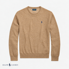 RL Mesh-Knit Cotton Crewneck Sweater