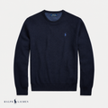 RL Mesh-Knit Cotton Crewneck Sweater