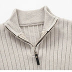 ZERMATT High Collar Half Zip Sweater