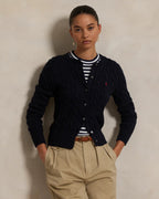 RL Cardigan | Cotton Cable-Knit