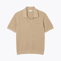 LC Cotton Blend Open Polo Collar Sweater