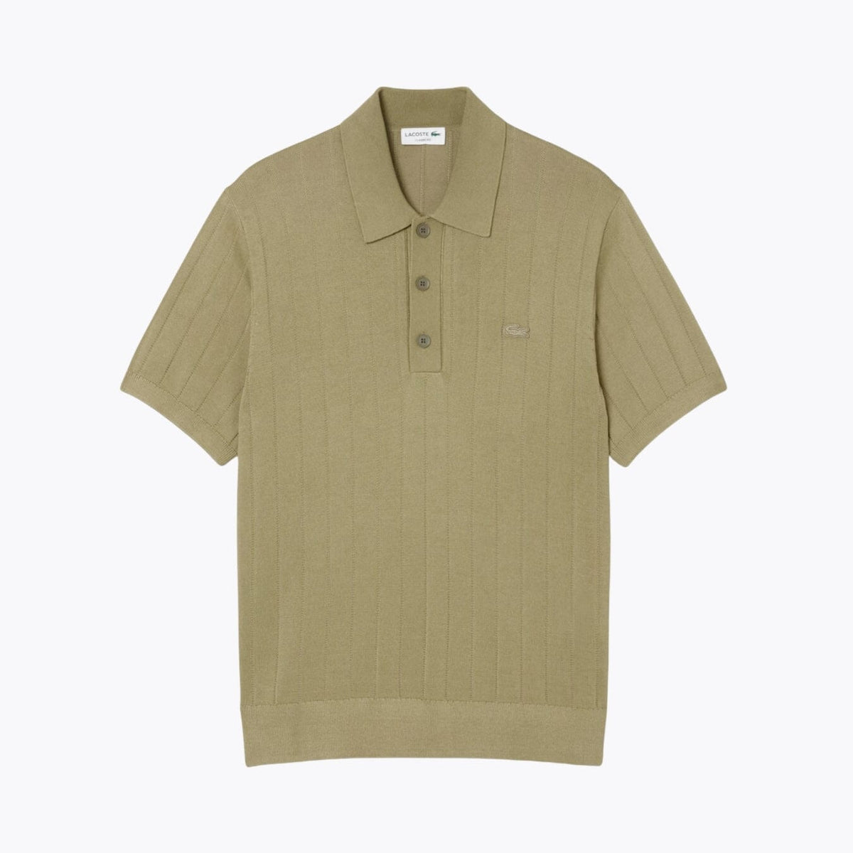 LC Fluidgerippter Pullover mit Polokragen