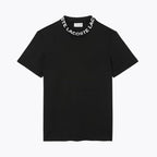 Piqué-T-Shirt mit Jacquard-Logo „LC“