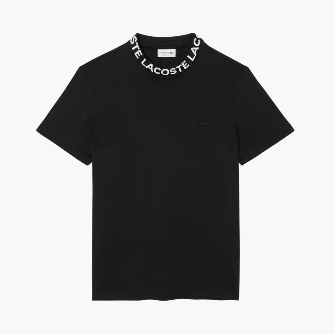 Piqué-T-Shirt mit Jacquard-Logo „LC“