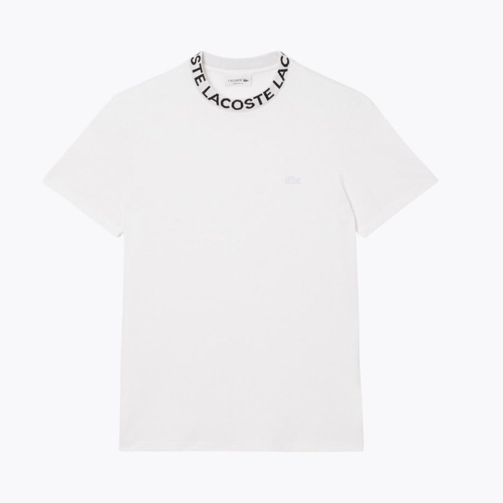 Piqué-T-Shirt mit Jacquard-Logo „LC“