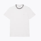 Piqué-T-Shirt mit Jacquard-Logo „LC“