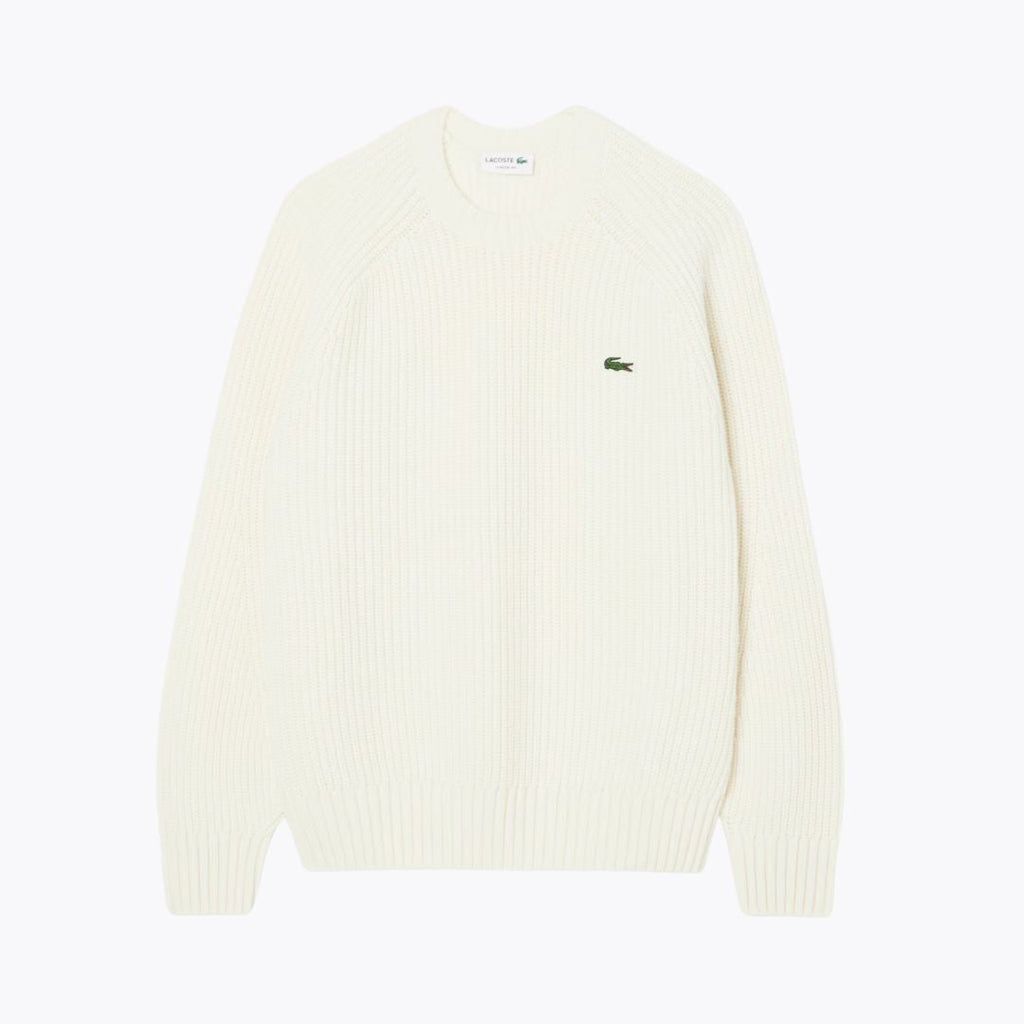 LC Thick Carded Wool Crew Neck Sweater