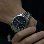 POEDAGAR Luminous Steel 40mm Uhr - Wasserdicht | Transferierter Stahl