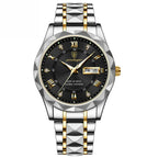 POEDAGAR Luminous Steel 40mm Uhr - Wasserdicht | Transferierter Stahl