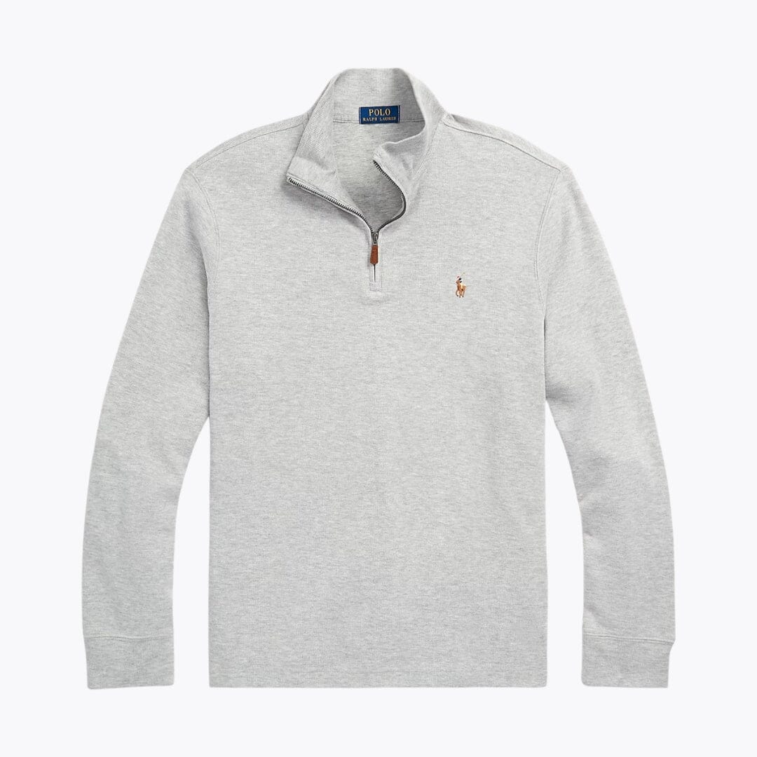 RL Estate-Rib Quarter-Zip Pullover