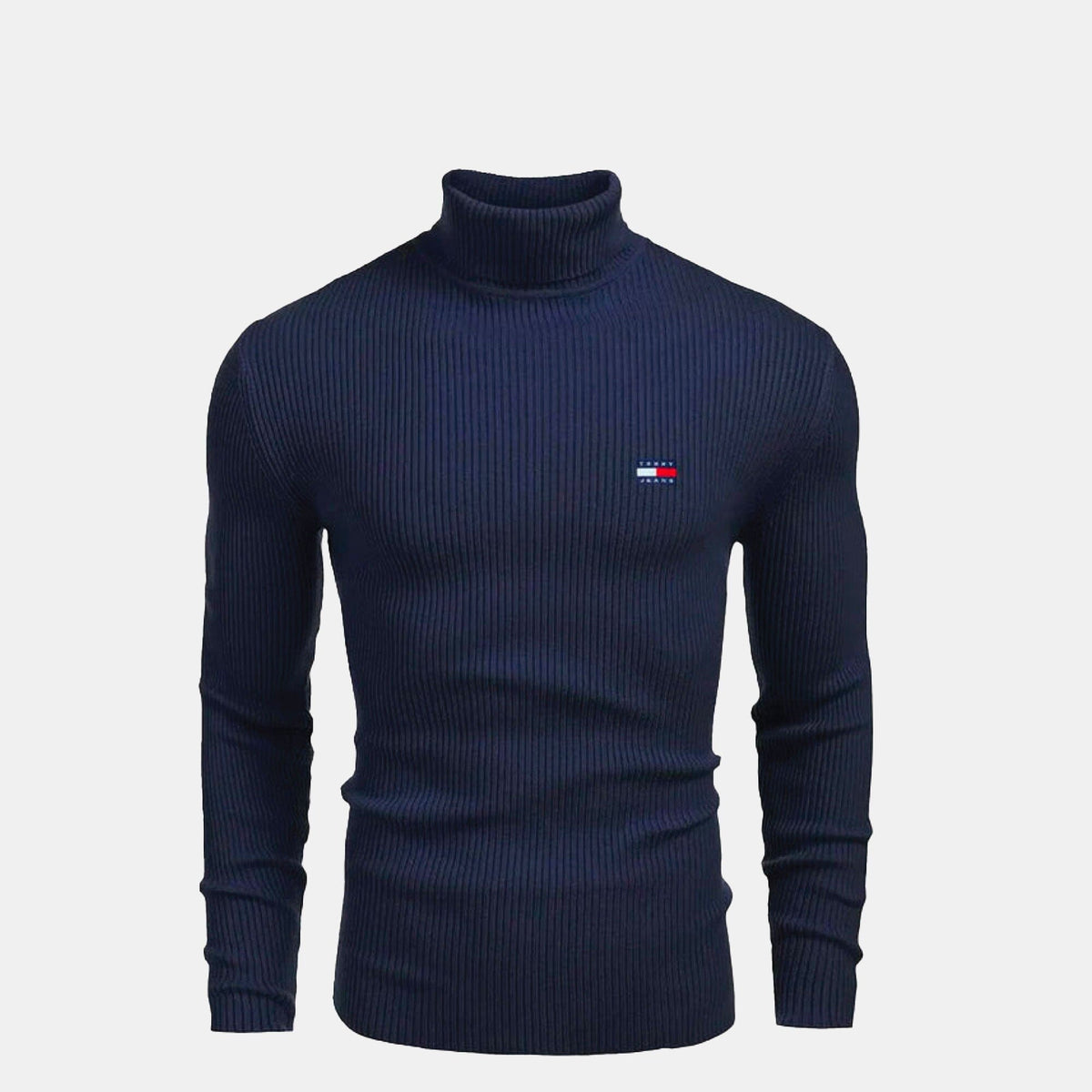 TH Rollkragenpullover mit Zopfmuster aus Wolle